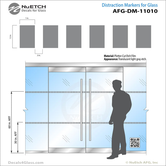 Rectangles (1 x 1.5 - .5in) Safety Marker AFG-DM-11010