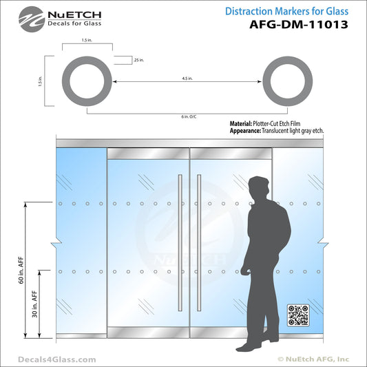 Circles (1.5 - 6in OC - .25 OL)– Safety Marker AFG-DM-11013
