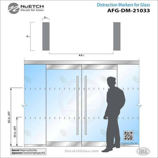 2 Inch Safety Marker (.5" x 2" - 4.5")(AFG-DM-11033) AFG-DM-21033