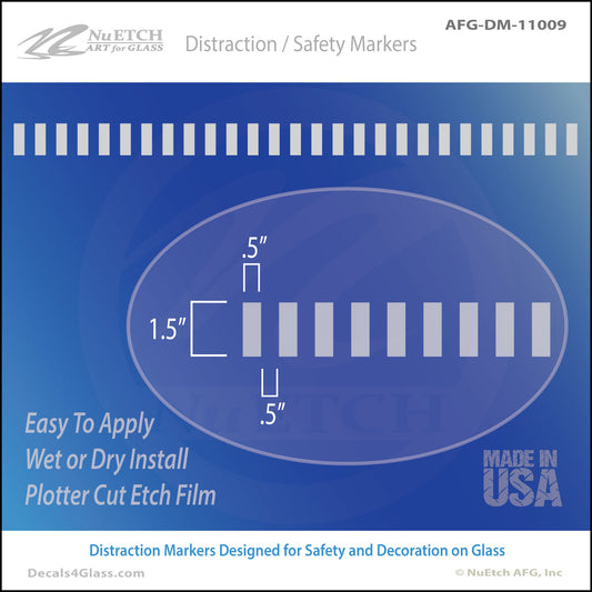 Rectangles (.5 x 1.5 - .5in) Safety Marker AFG-DM-11009