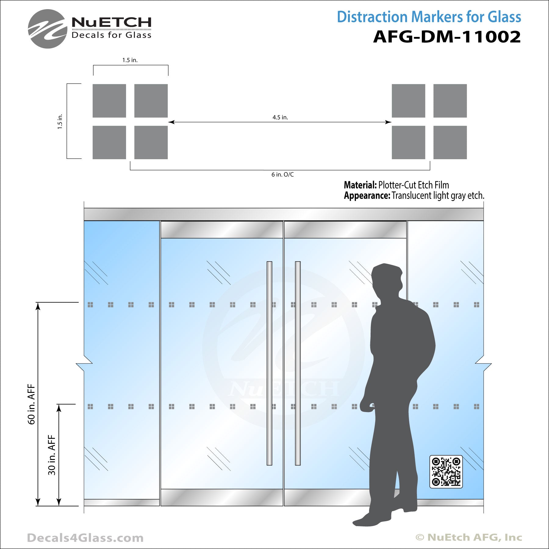 NuEtch - Distraction – Safety Marker AFG-DM-11002 – Decals for Glass by ...